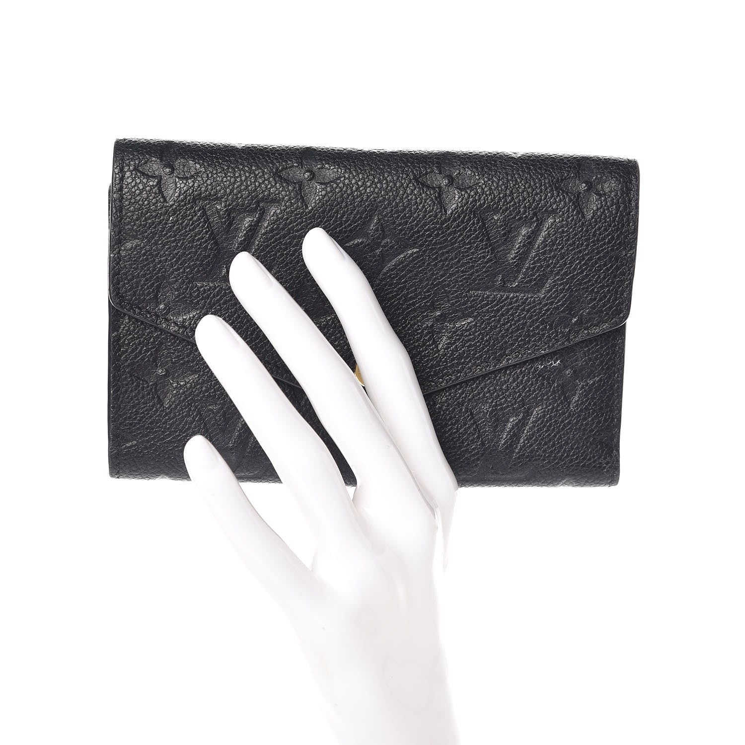 Louis Vuitton Empreinte Compact Curieuse Wallet Black 2 of 9