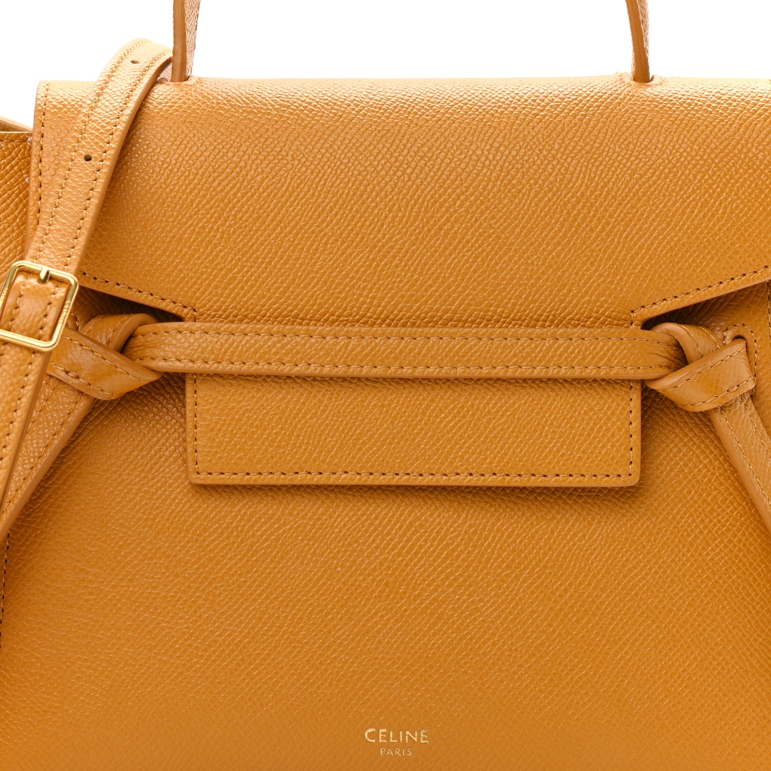 Celine Grained Calfskin Nano Belt Bag Calendula 7 of 9