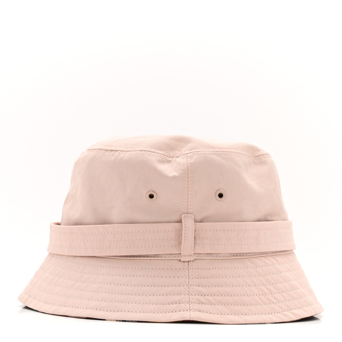 Cotton Gabardine Burberry Check Belted Heritage Bucket Hat M Sugar Pink