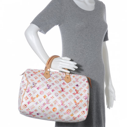 Louis Vuitton Watercolor Aquarelle Speedy 35 White 2 of 7