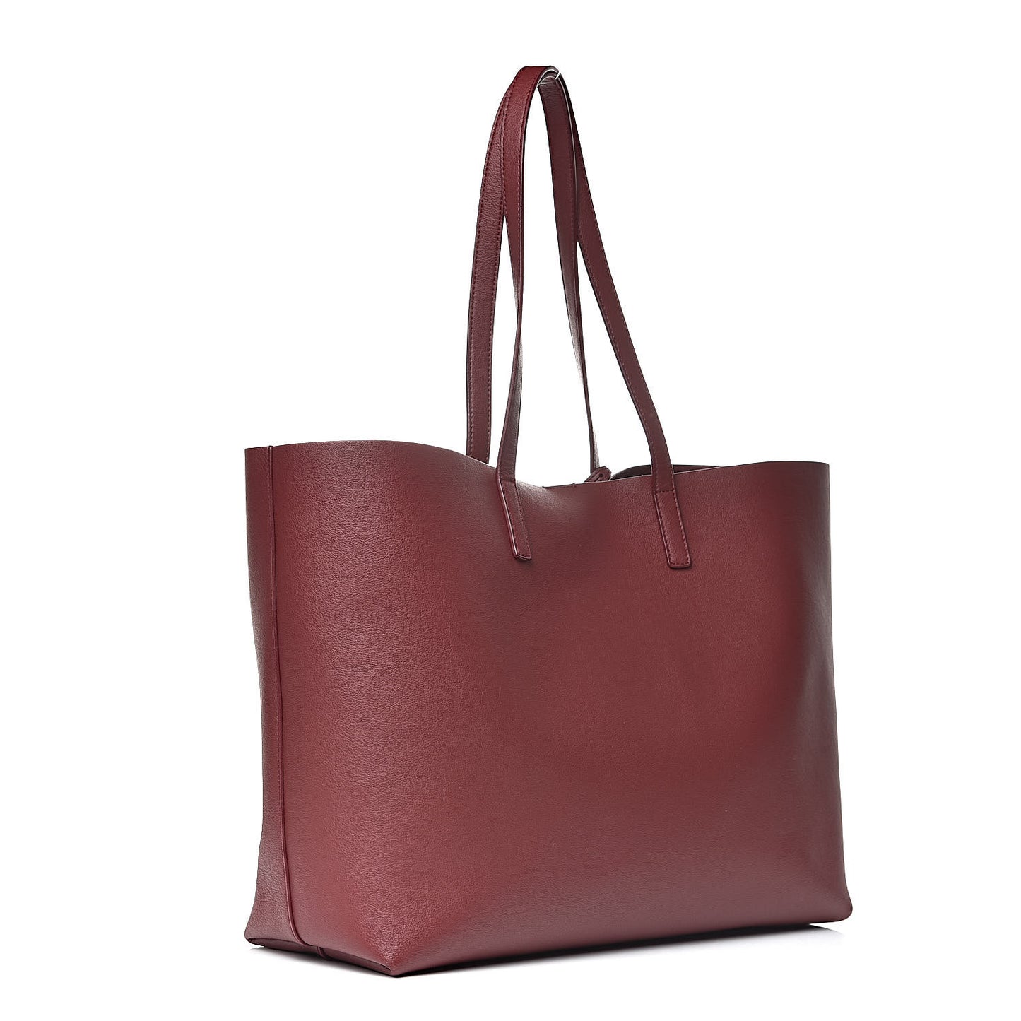 Calfskin Large Shopping Tote Deep Carmin
