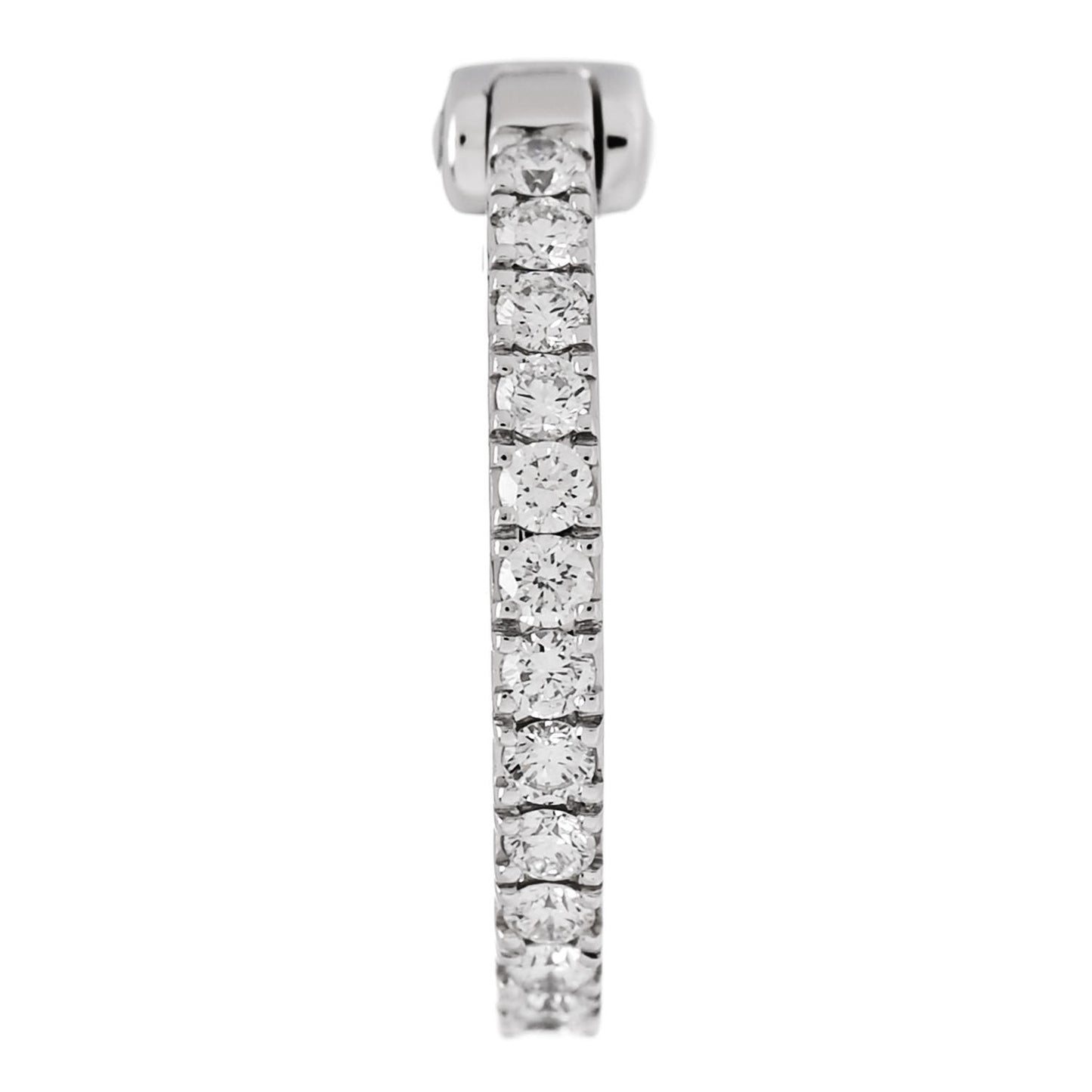 18K White Gold Diamond Gatsby Mono Middle Clip Earring