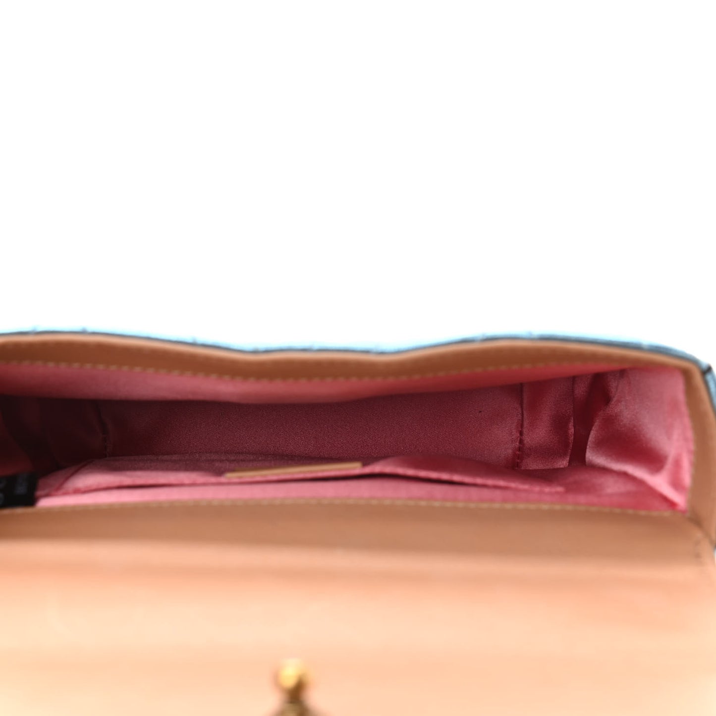 Metallic Nappa Matelasse Broadway Shoulder Bag Cielo