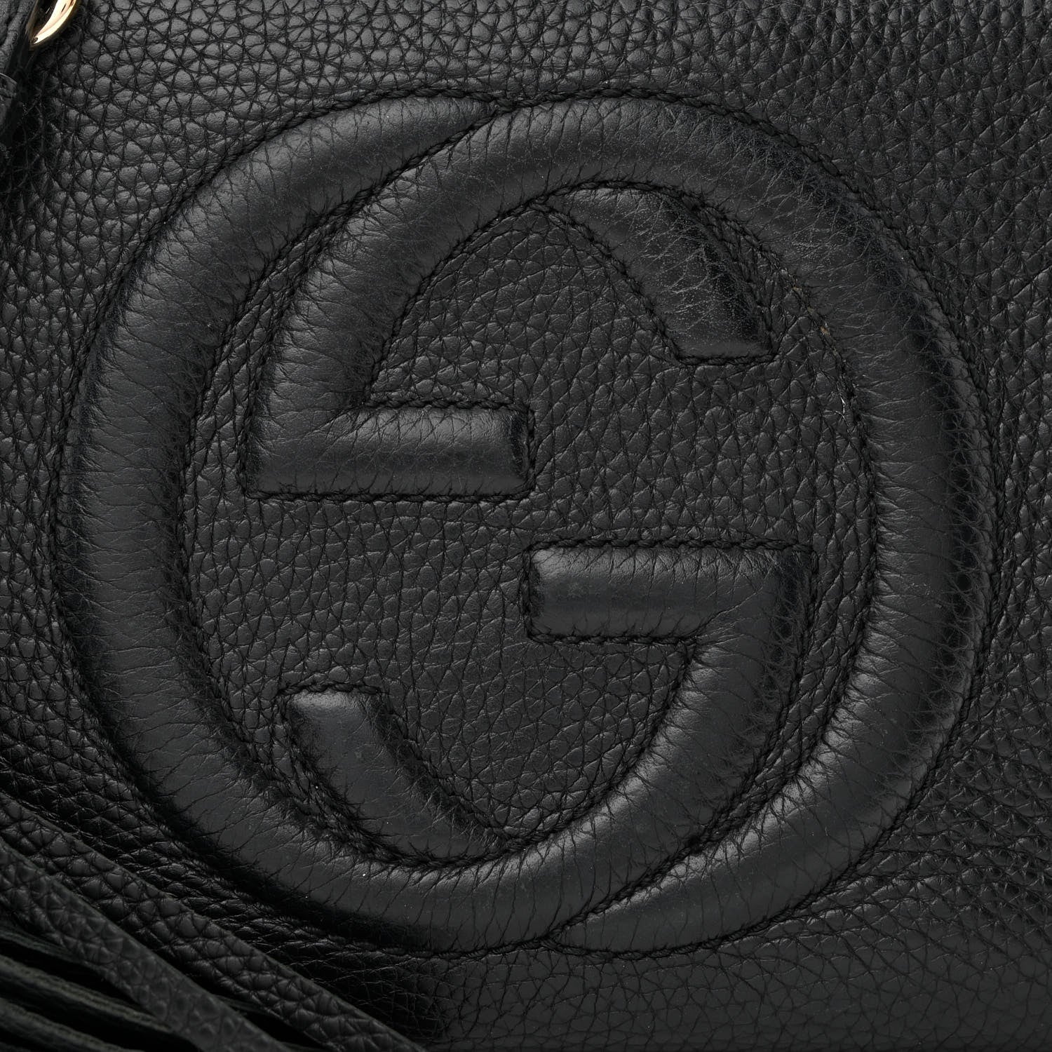 Gucci Pebbled Calfskin Small Soho Disco Bag Black 9 of 15