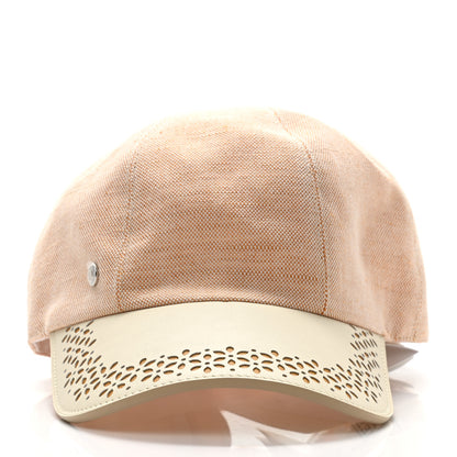 Hermes Linen Cotton Canvas Garden Party Serena Cap 56 Jaune Itauba 4 of 7