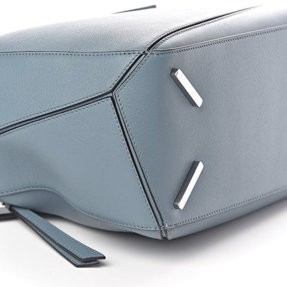 Loewe Calfskin Medium Puzzle Bag Stone Blue 7 of 9
