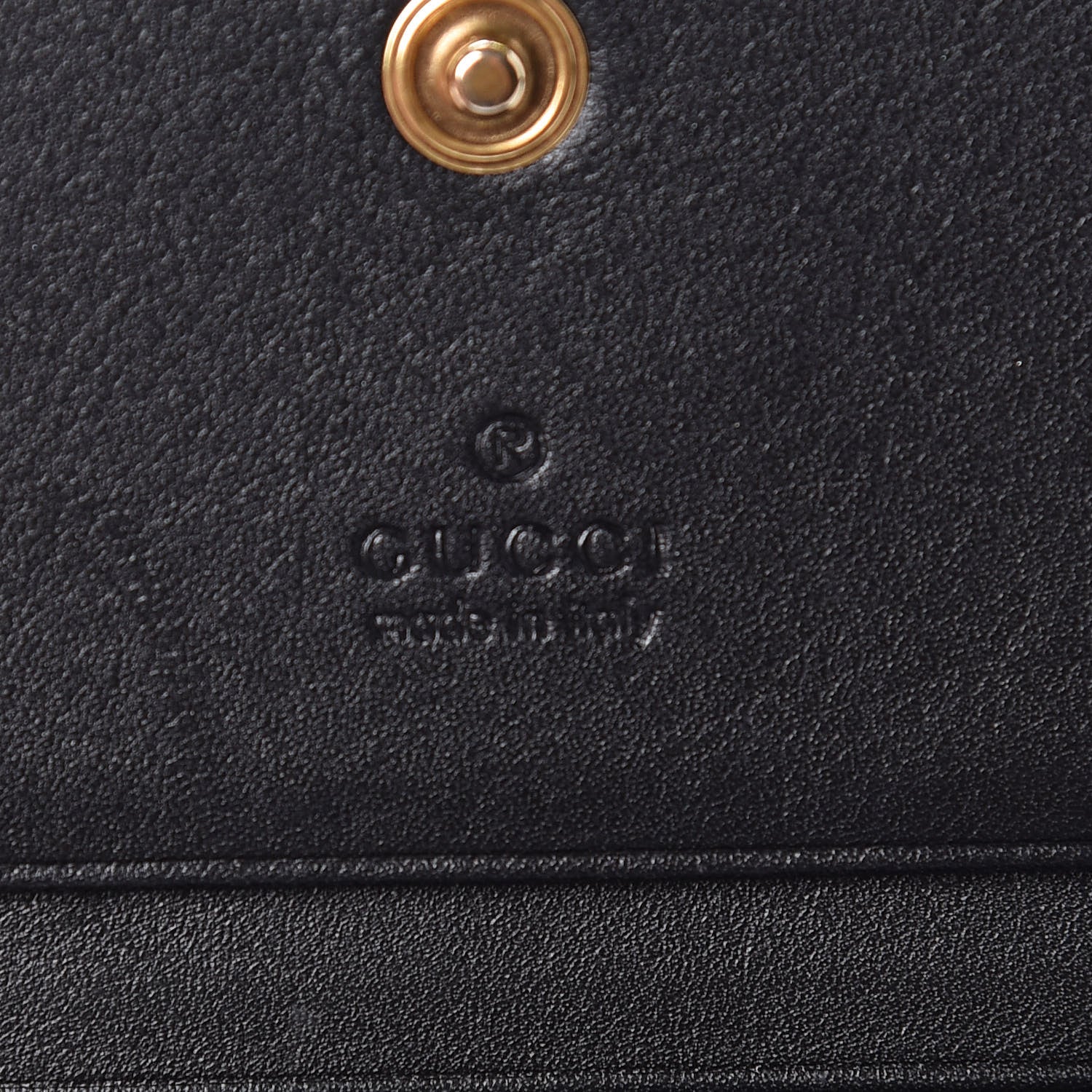 Gucci Calfskin Matelasse GG Marmont Card Case Wallet Black 8 of 10