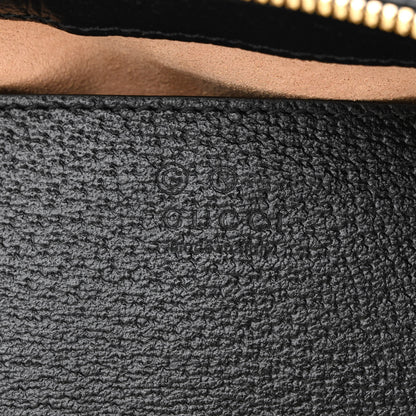 Gucci Textured Calfskin Web Small Ophidia Tote Bag Black 6 of 12
