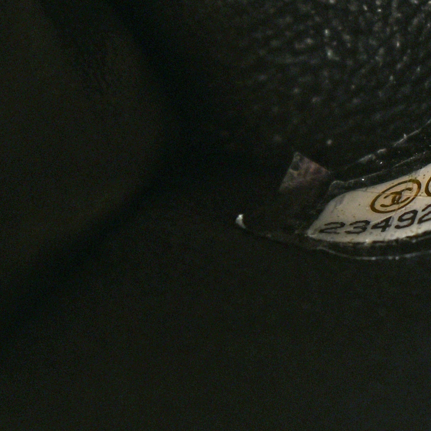 Caviar Lizard Quilted Small Coco Handle Flap Black