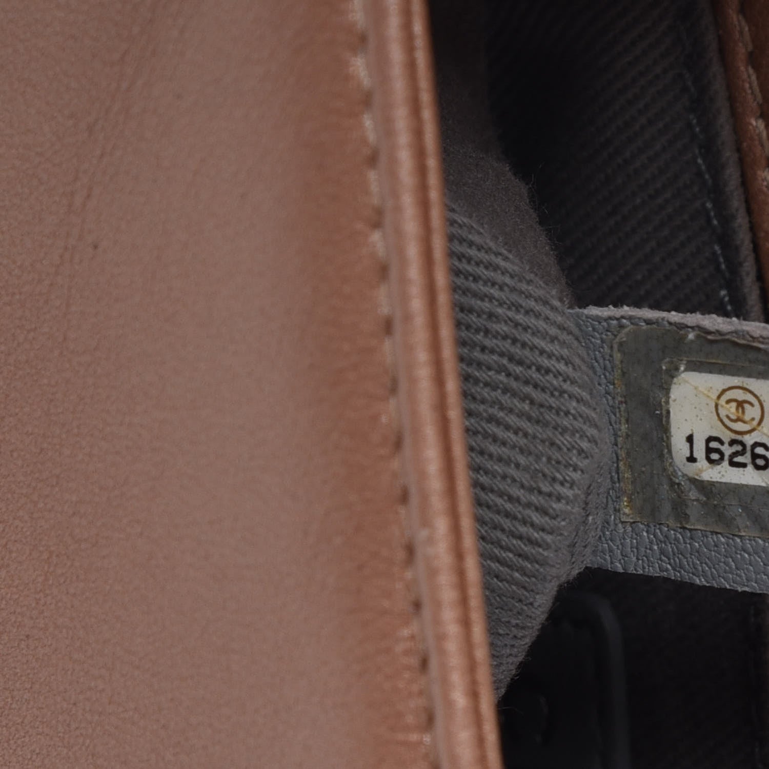 Chanel Metallic Calfskin Quilted Small Boy Flap Light Brown 9 of 12
