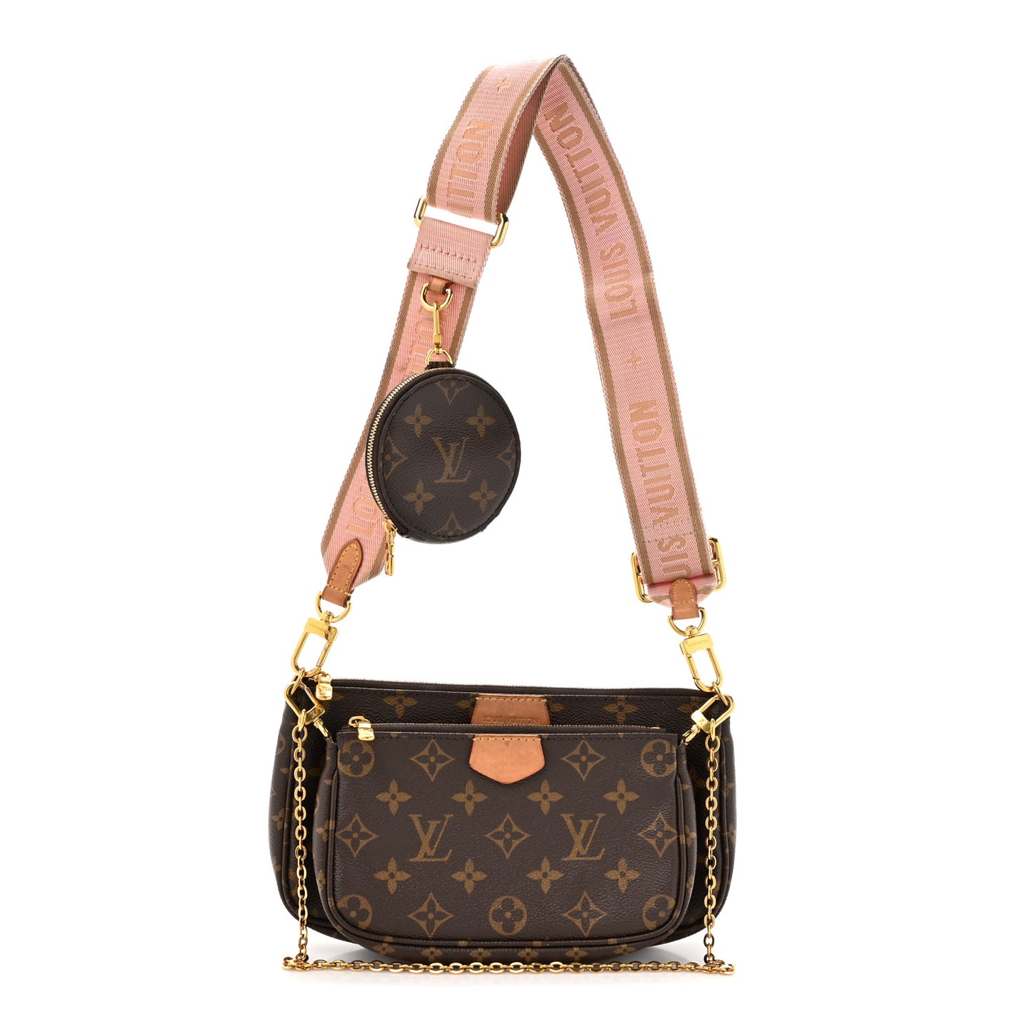 Monogram Multi Pochette Accessories Rose Clair