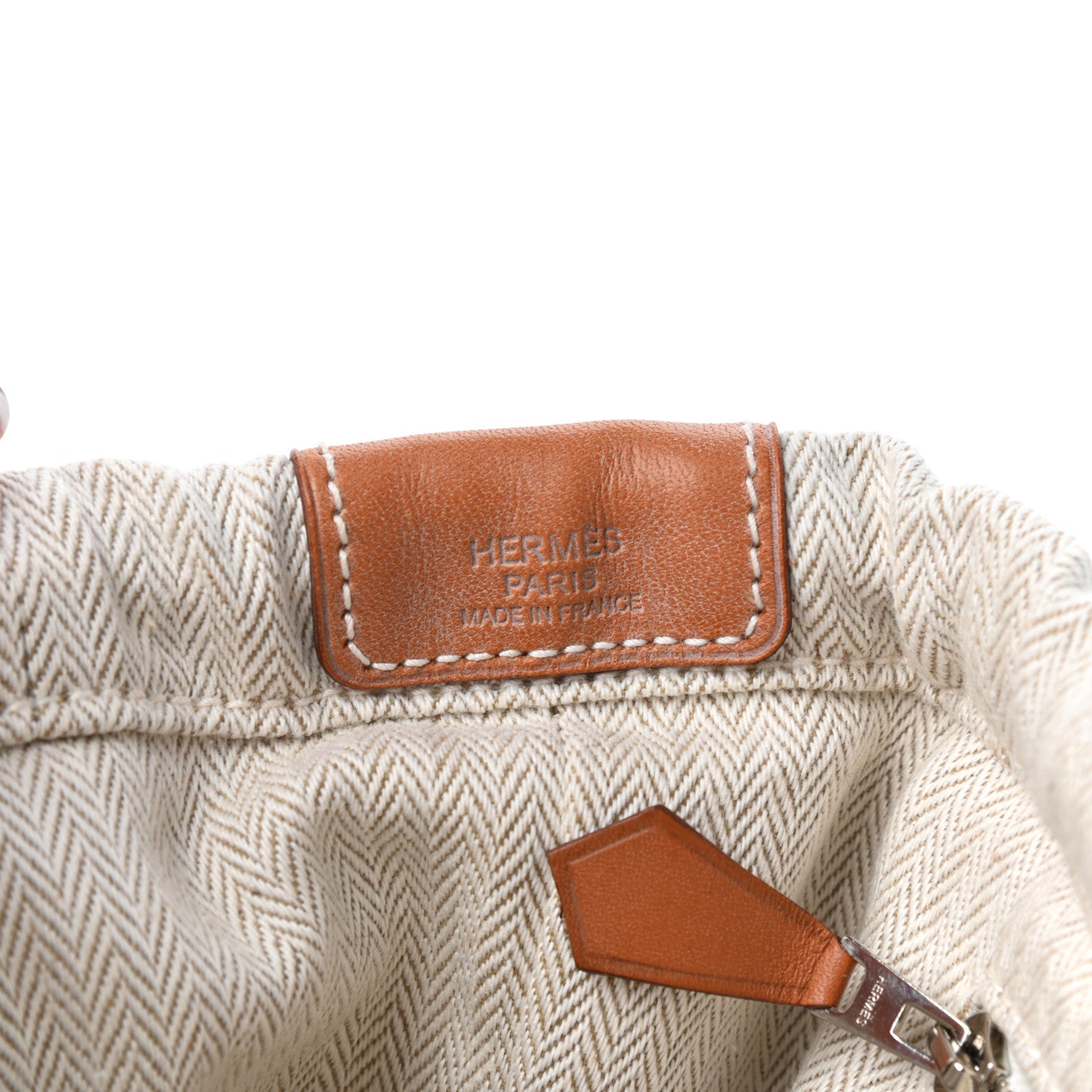 Hermes Canvas Barenia Fourbi 25 MM Pouch Naturel Fauve 5 of 11