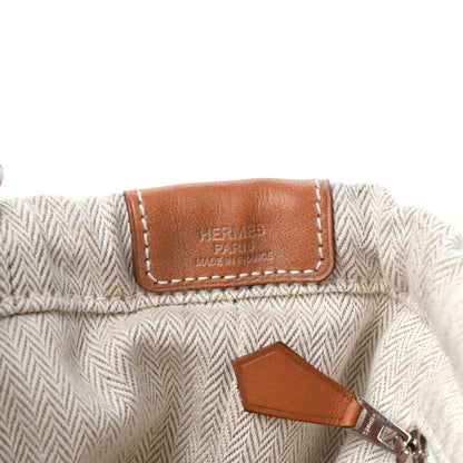 Hermes Canvas Barenia Fourbi 25 MM Pouch Naturel Fauve 5 of 11