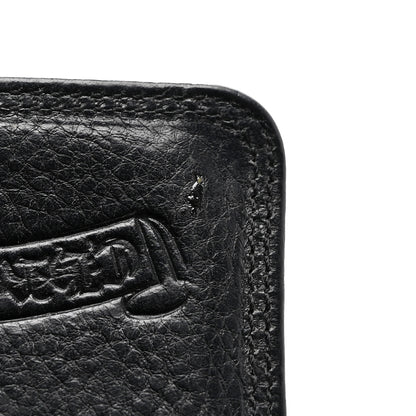 Chrome Hearts Grained Calfskin Grommet Card Holder Black 9 of 9