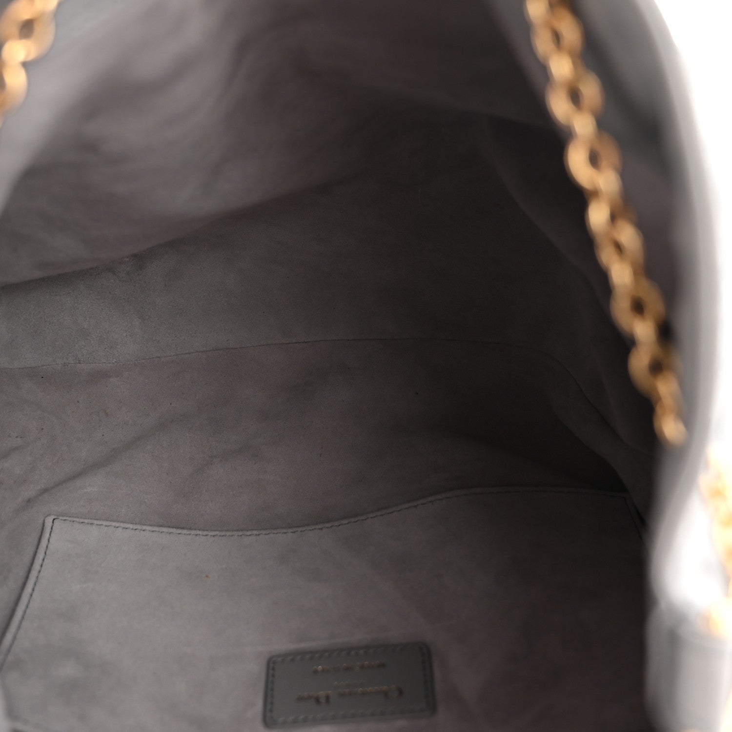 Christian Dior Lambskin Supple Macrocannage Ammi Bag Grey 5 of 14