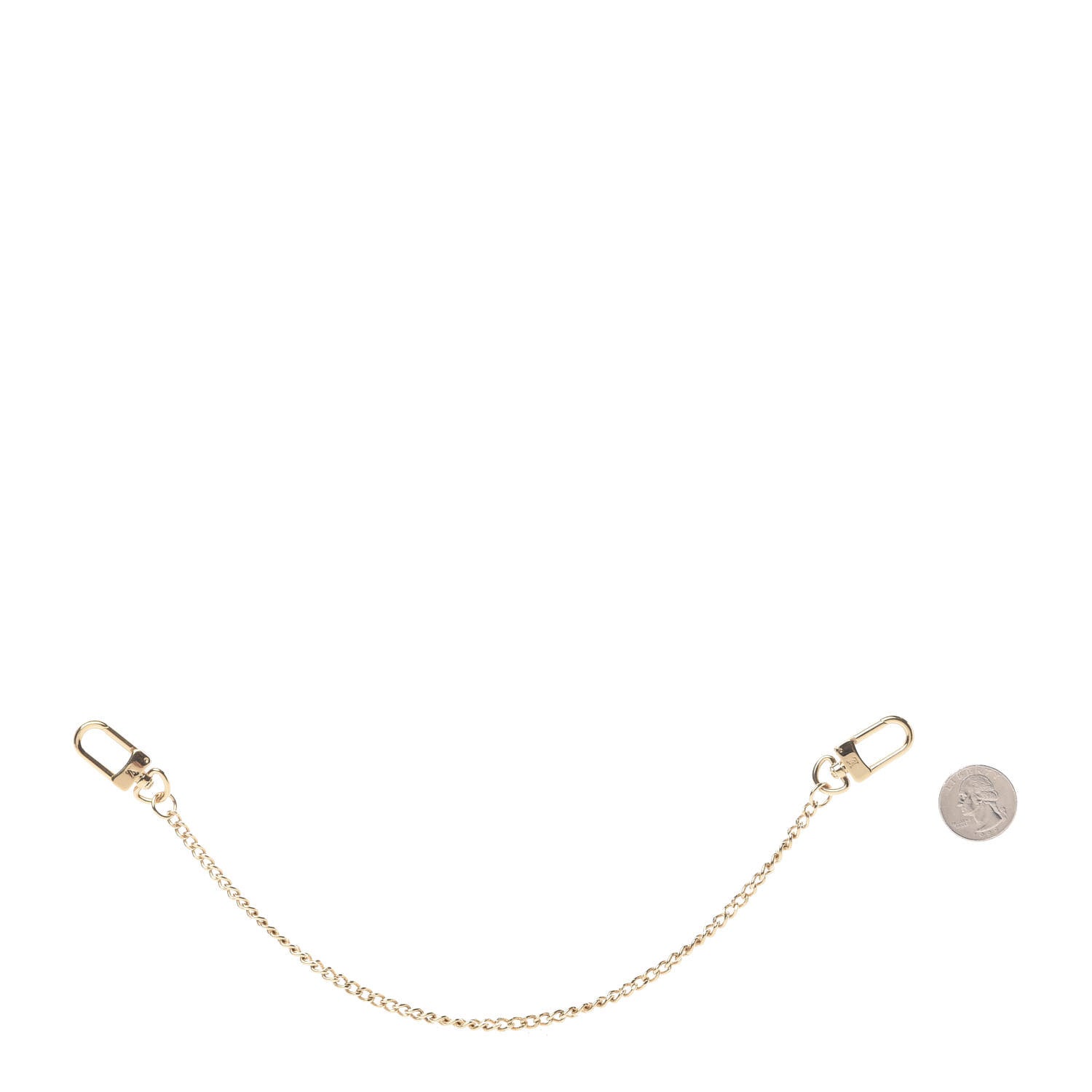 Louis Vuitton XL Pochette Extender Key Ring Chain Gold 2 of 3