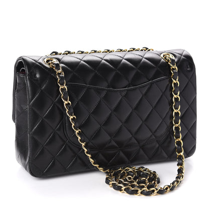 Chanel Lambskin Quilted Medium Double Flap Black 4 of 11