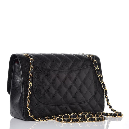 Chanel Caviar Quilted Jumbo Double Flap Black 4 of 9
