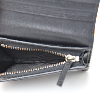 Gucci Calfskin Crystal Double G Card Case Black 5 of 10