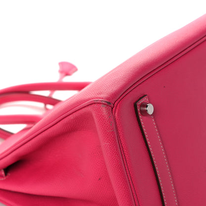 Hermes Epsom Candy Birkin 35 Rose Tyrien Rubis 36 of 51
