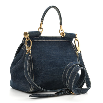 Dolce & Gabbana Denim Miss Sicily Satchel Blue Jeans 3 of 7