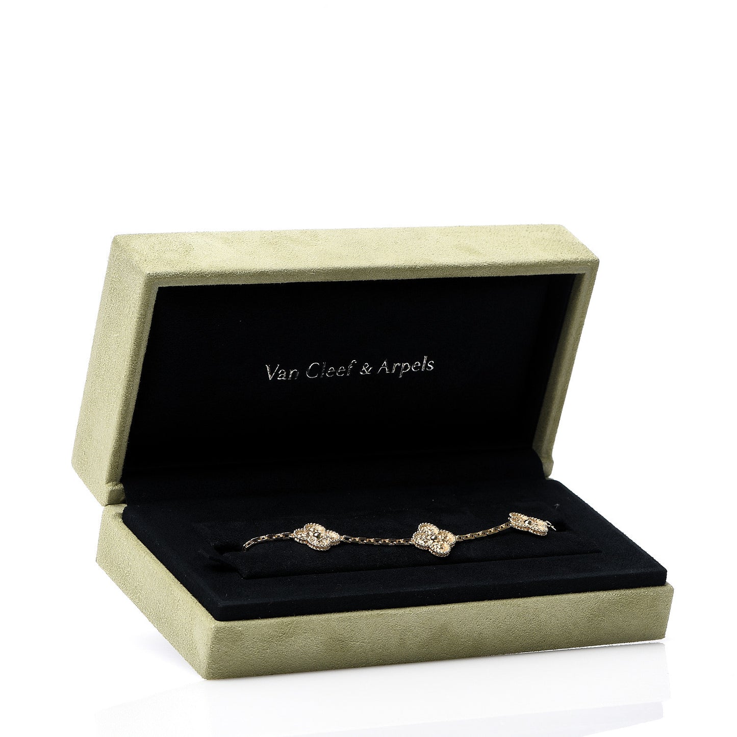 18K Yellow Gold 5 Motifs Vintage Alhambra Bracelet
