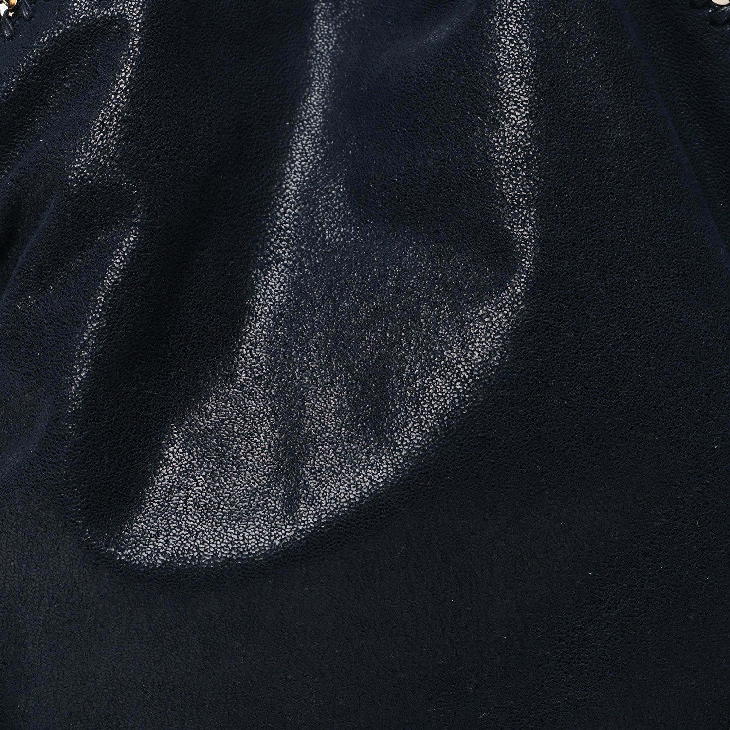 Stella McCartney Shaggy Deer Falabella Fold Over Tote Navy 7 of 9