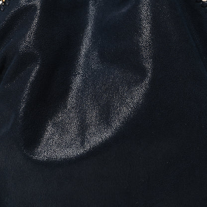Stella McCartney Shaggy Deer Falabella Fold Over Tote Navy 7 of 9