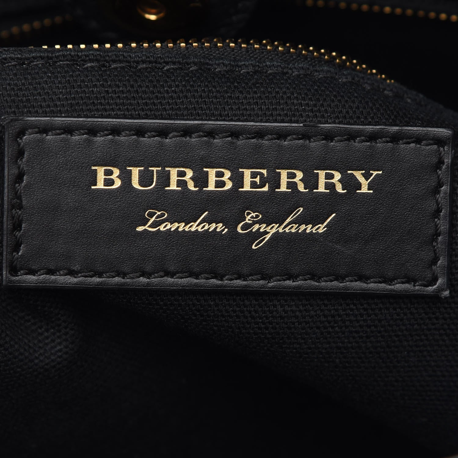 Burberry Grainy Calfskin Graffiti Print Medium Banner Tote Black 6 of 9