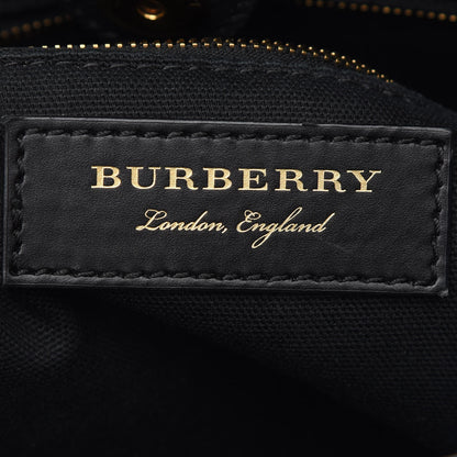 Burberry Grainy Calfskin Graffiti Print Medium Banner Tote Black 6 of 9