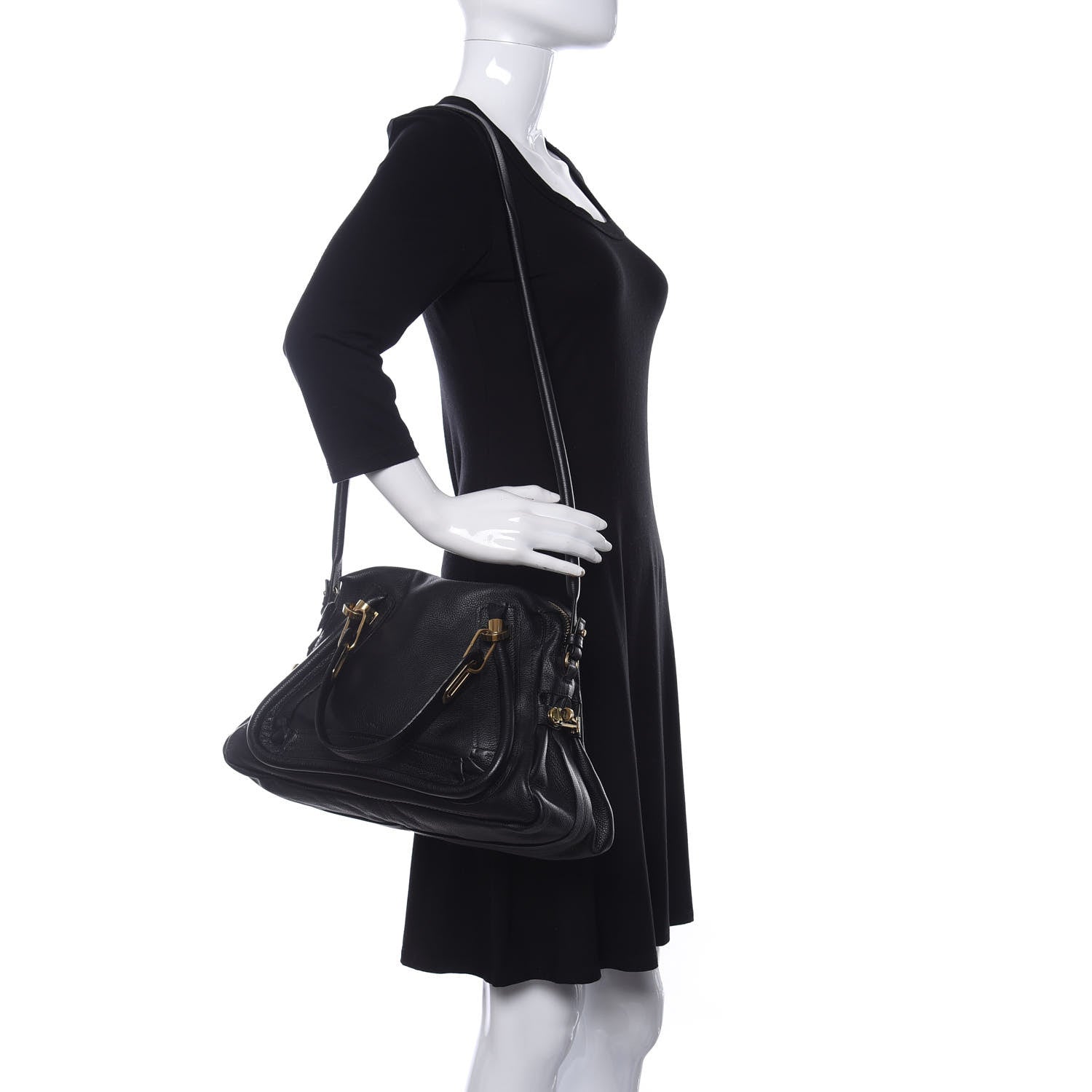 Chloe Calfskin Medium Paraty Black 2 of 13