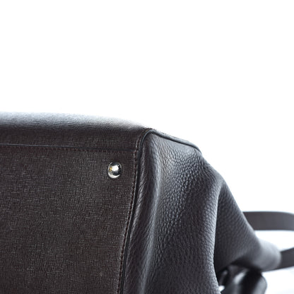 Fendi Vitello Elite Regular 2Jours Tote Caffe Noir 11 of 14