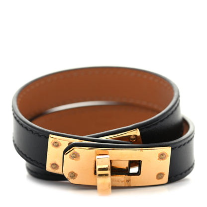 Hermes Box Kelly Double Tour Bracelet T1 Black 1 of 7