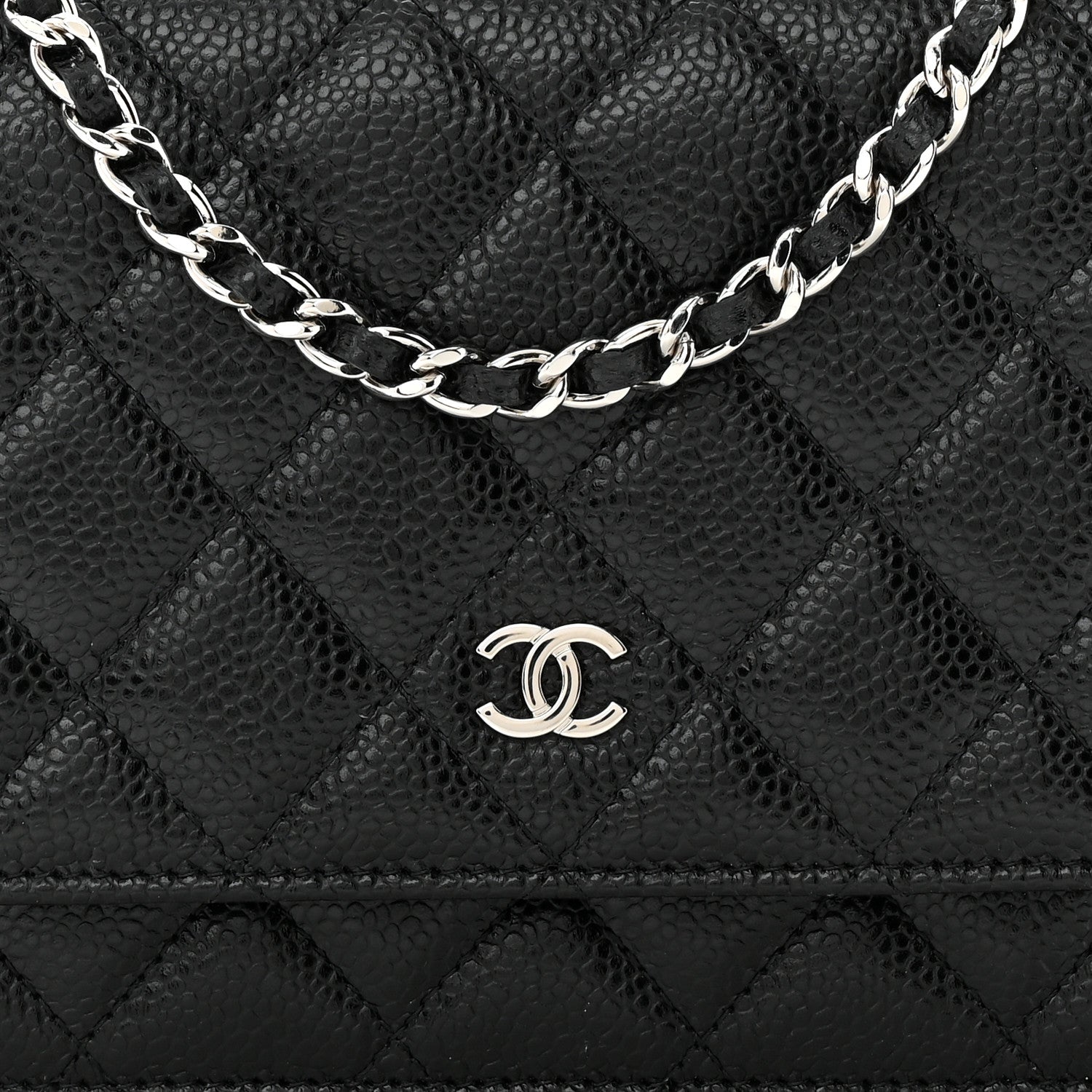 Chanel Caviar Quilted Wallet on Chain WOC Black 8 of 11