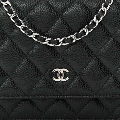 Chanel Caviar Quilted Wallet on Chain WOC Black 8 of 11