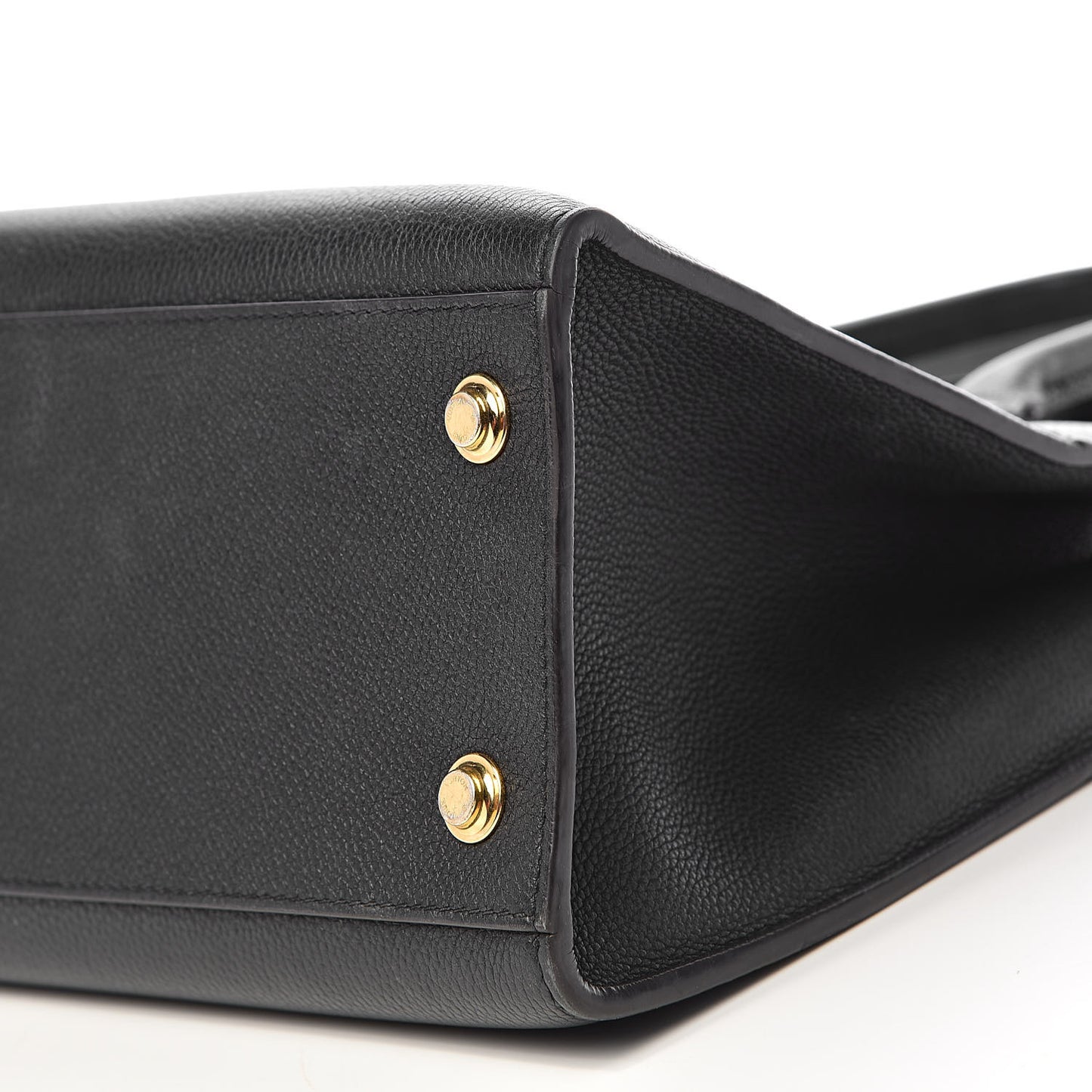 Calfskin Studded City Steamer MM Black