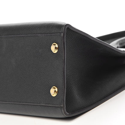 Louis Vuitton Calfskin Studded City Steamer MM Black 13 of 15