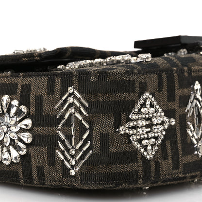 Fendi Re-Edition Elaphe Fabric Jacquard FF 1974 Embroidered Baguette Multicolor 10 of 11