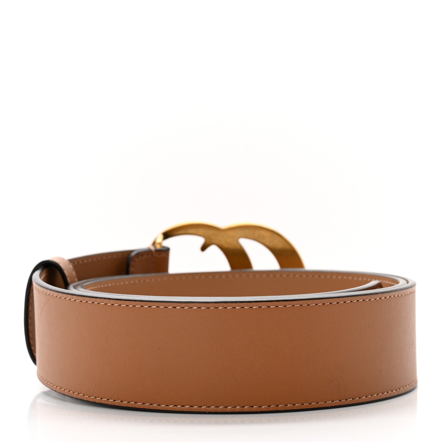Gucci Calfskin Double G 40mm Belt 95 38 Tan 2 of 7