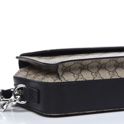 Gucci GG Supreme Monogram Mens Eden Wristlet Black 9 of 11