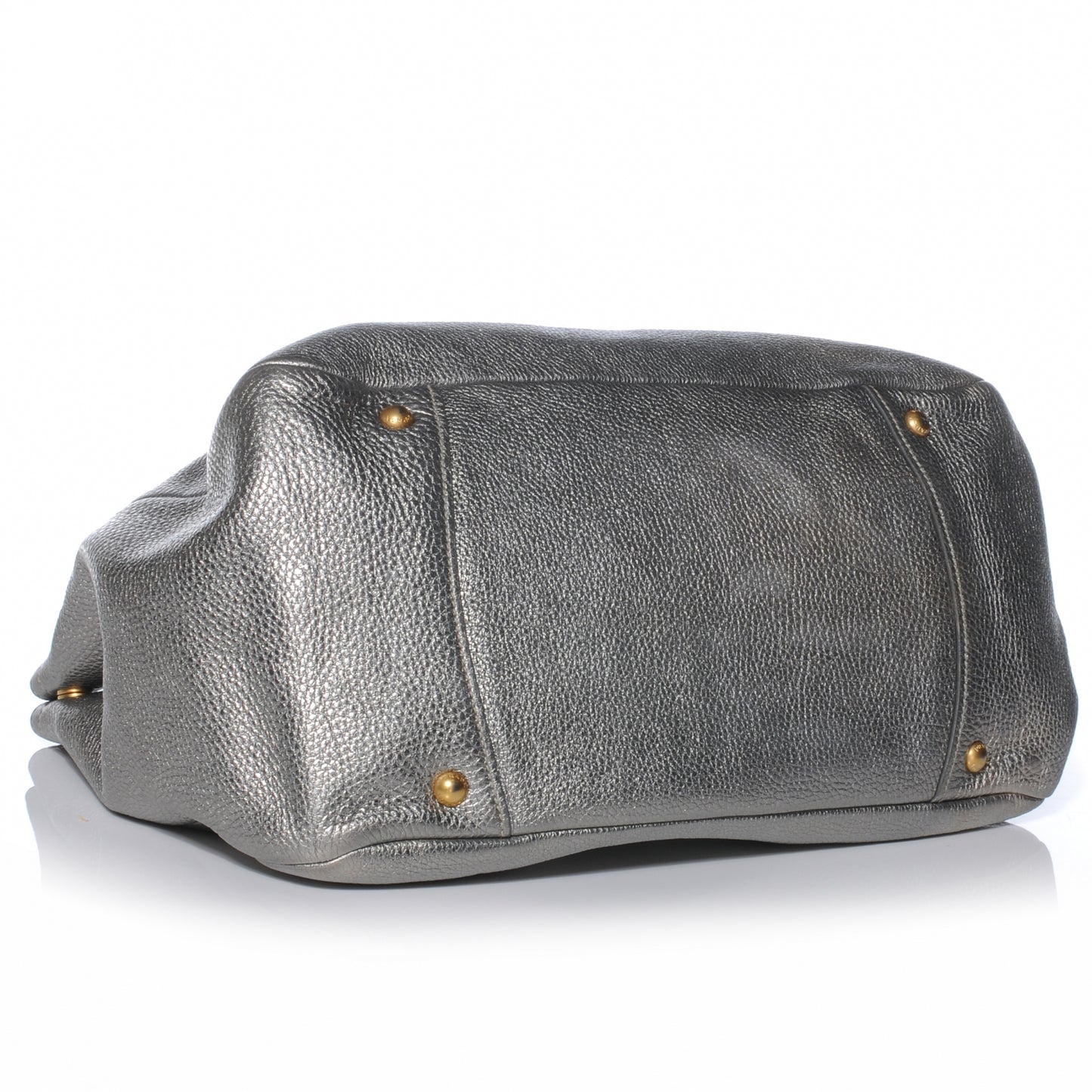 Vitello Daino Tote Silver
