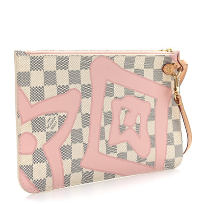 Louis Vuitton Damier Azur Tahitienne Neverfull MM GM Pochette 3 of 6