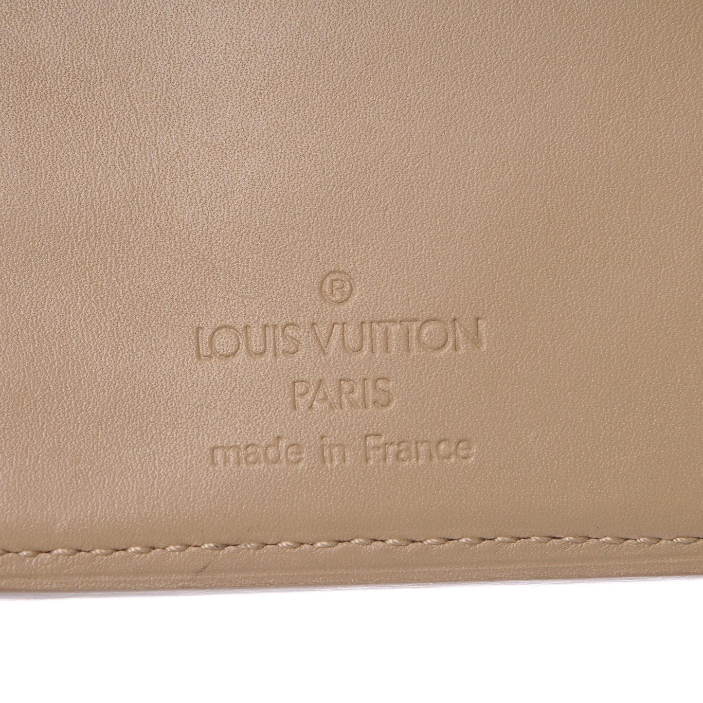 Vernis French Purse Wallet Beige