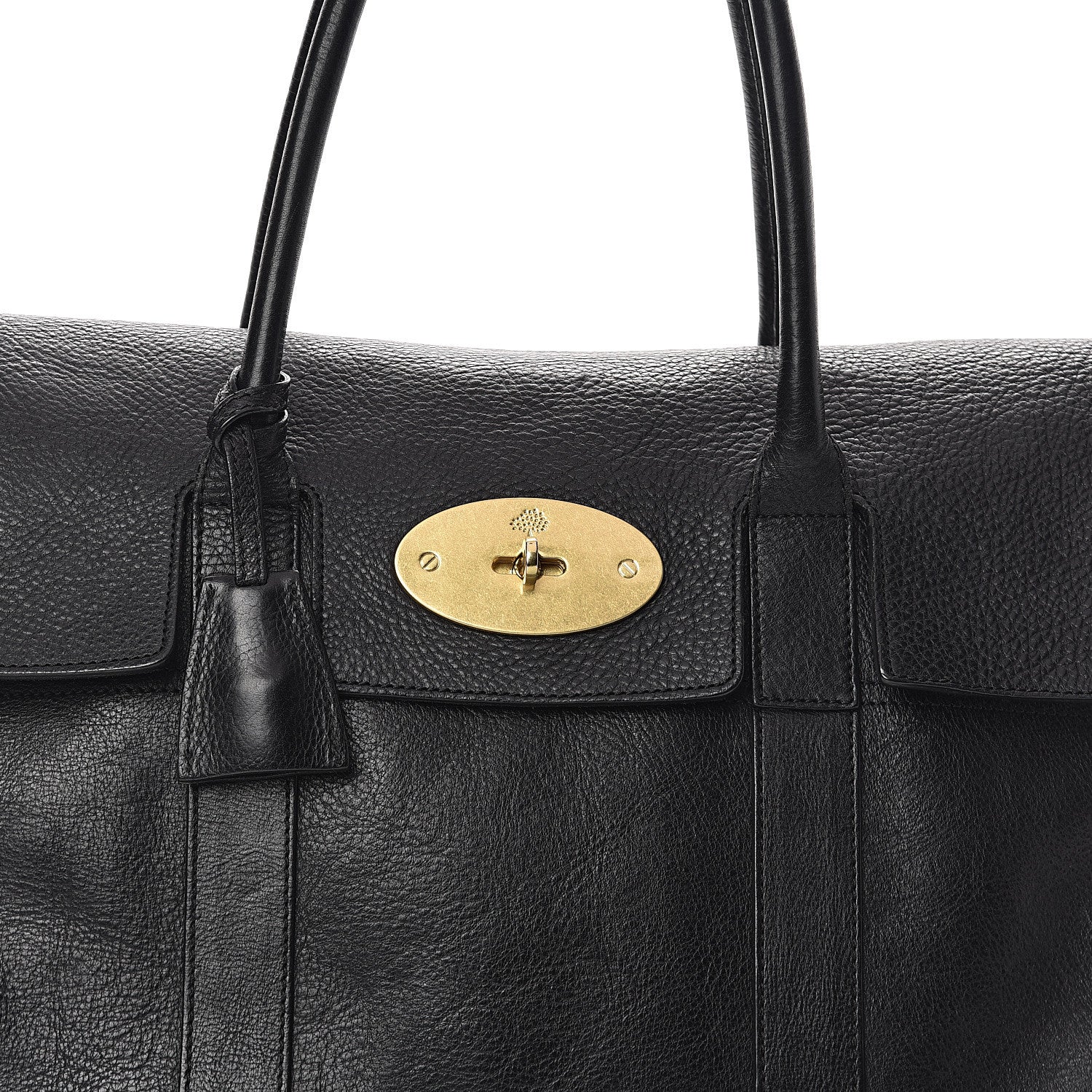 Mulberry Natural Leather Small Bayswater Black 7 of 9