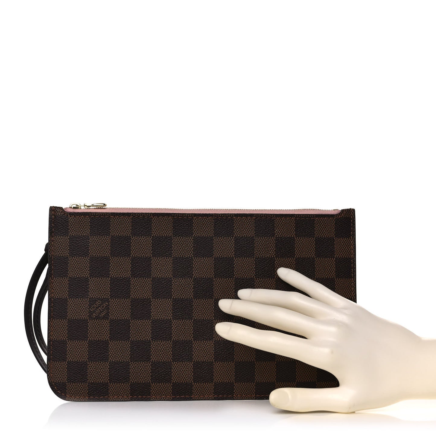 Damier Ebene Neverfull MM GM Pochette Rose Ballerine