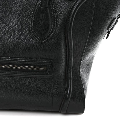 Celine Grained Calfskin Medium Phantom Luggage Black 10 of 10
