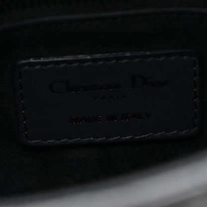 Christian Dior Ultra Matte Calfskin Cannage Mini Lady Dior Black 6 of 10