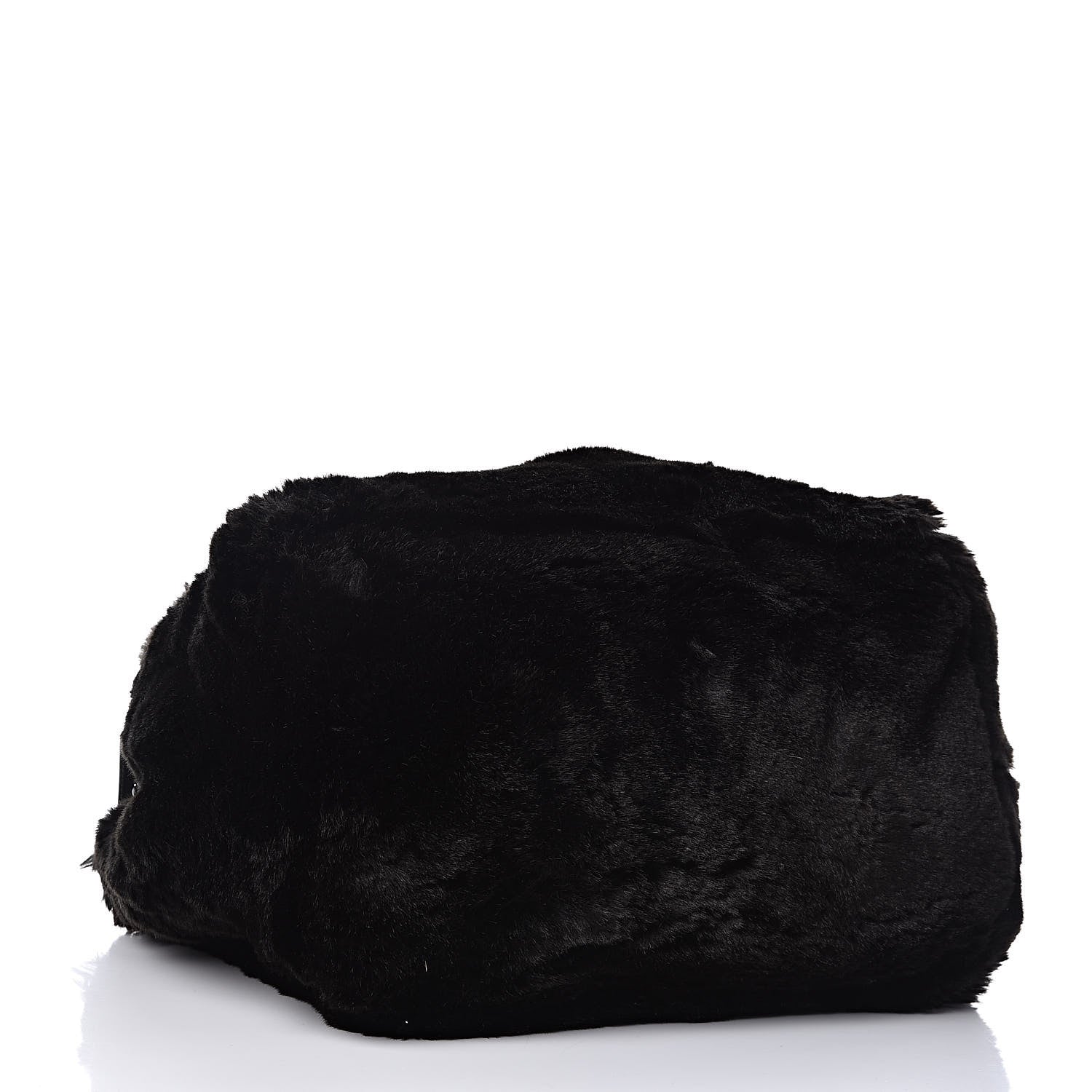 Prada Eco Lapin Faux Fur Handbag Black 4 of 9