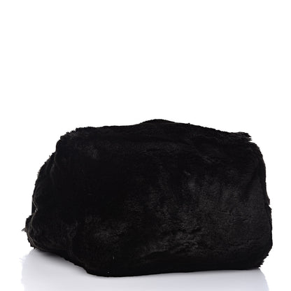 Prada Eco Lapin Faux Fur Handbag Black 4 of 9