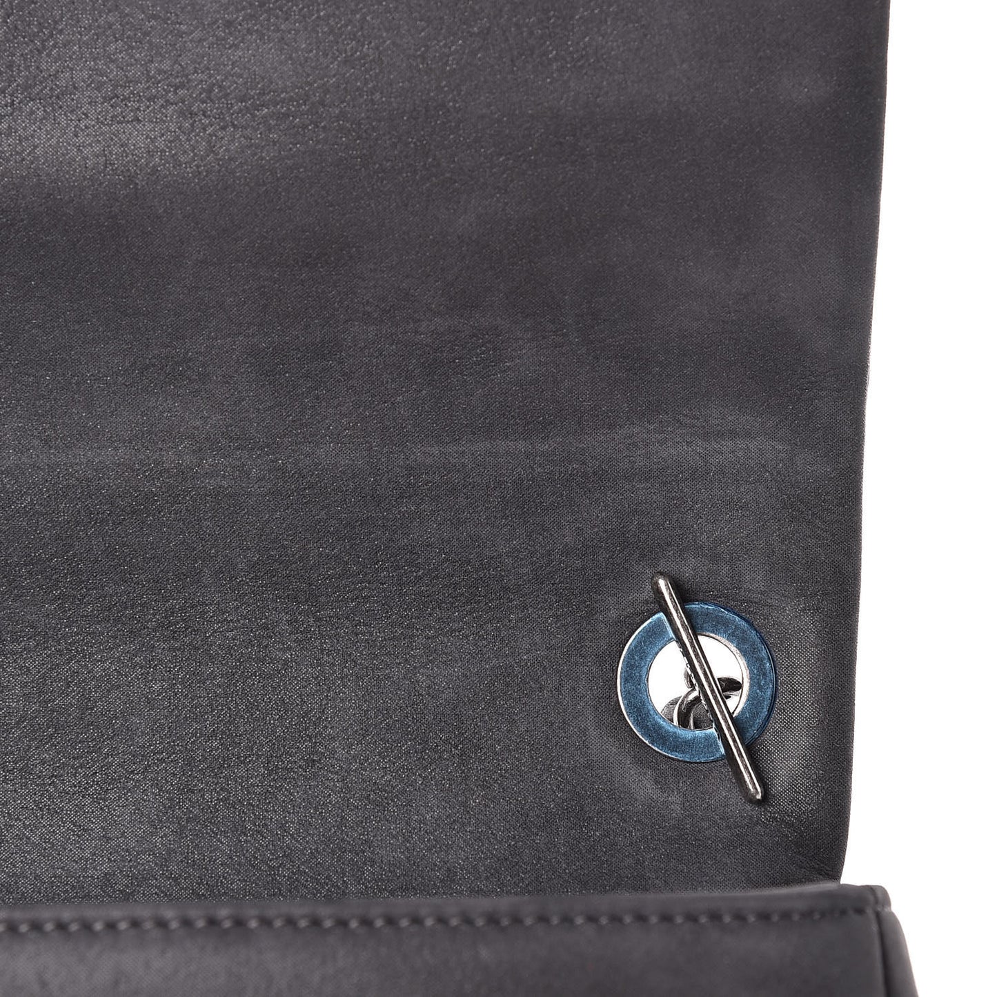 Calfskin Diamond Embossed New Chic Flap Grey